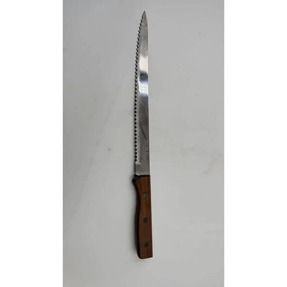 Super-Chef Everbrite S.STEEL knife 15.5'' Japan Wood Handle